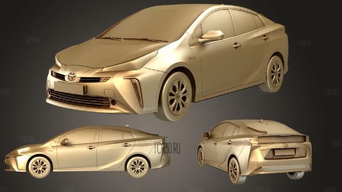 Toyota Prius 2019 stl model for CNC
